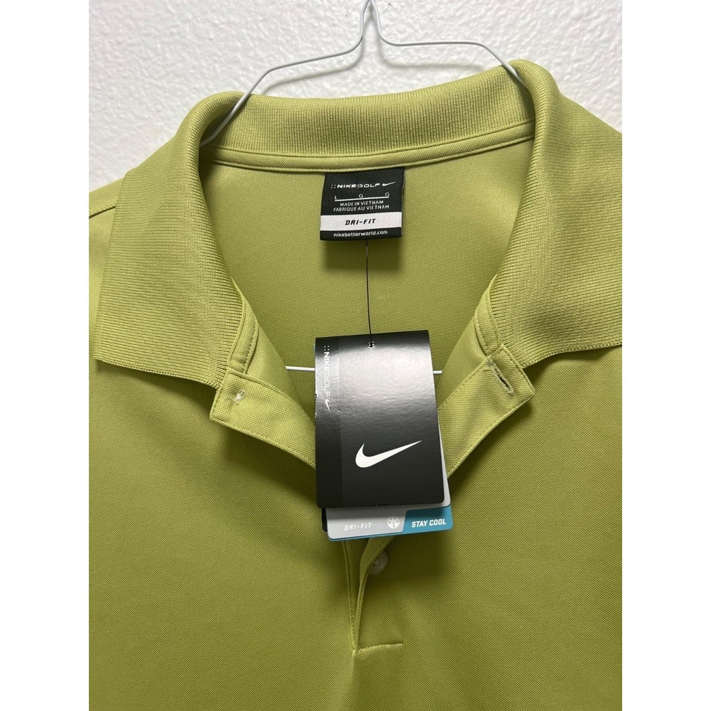 NWT - Nike Polo Shirt Golf Lite Green - Size Large